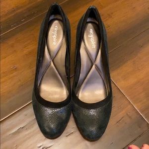 Easy spirit leather pumps 8.5 black